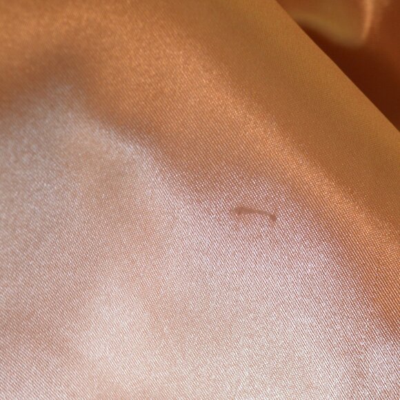 Chico's 1/M Peachy Beige Leather Jacket 3/4 Sleeves Slanted Pockets - Picture 8 of 8